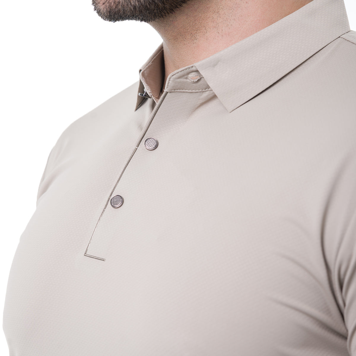 PLAYERA COLLORS COUTUR BEIGE POLO25BEIGE