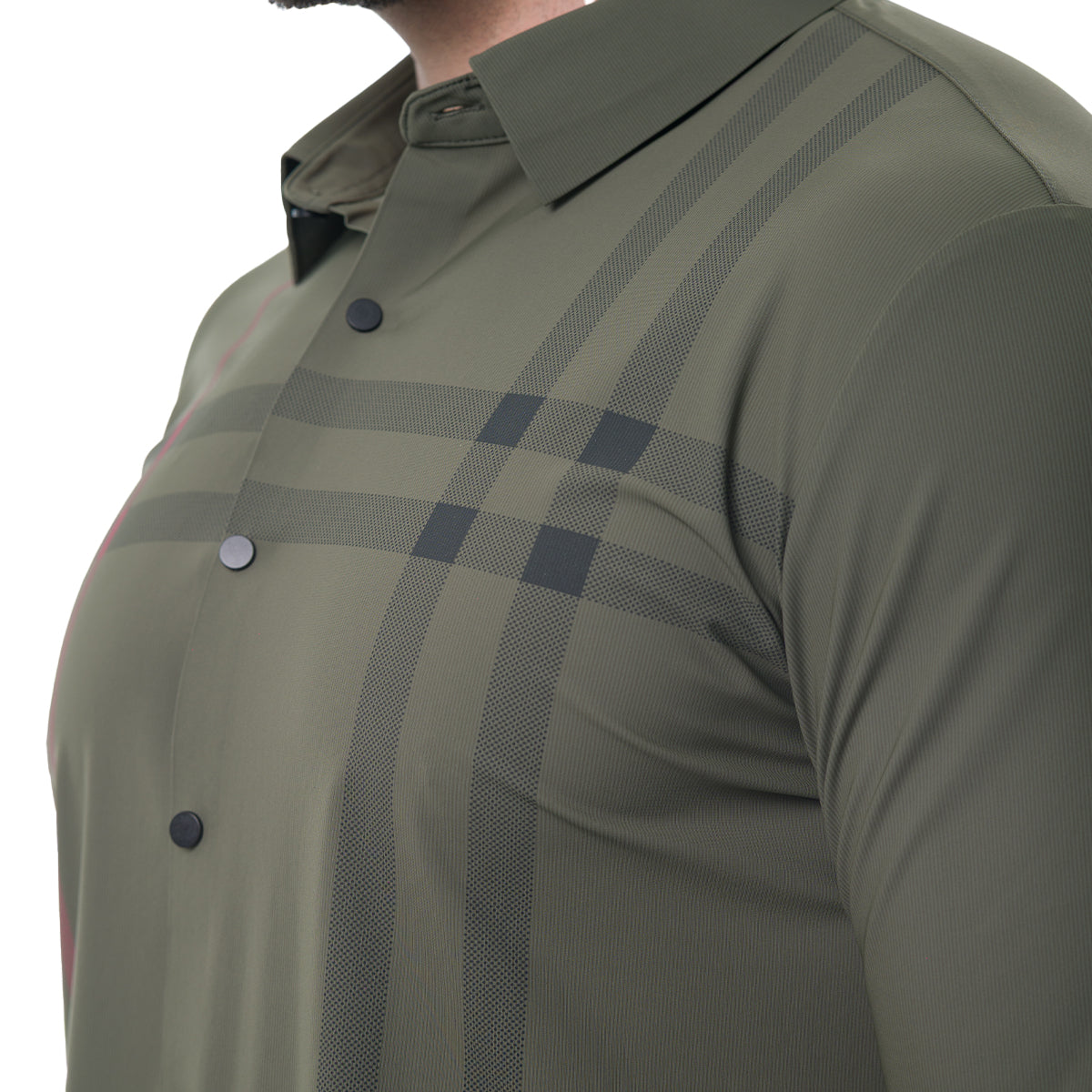 CAMISA MANGA LARGA GRAY GREEN MODERNO MKLSL217GRAYGREEN