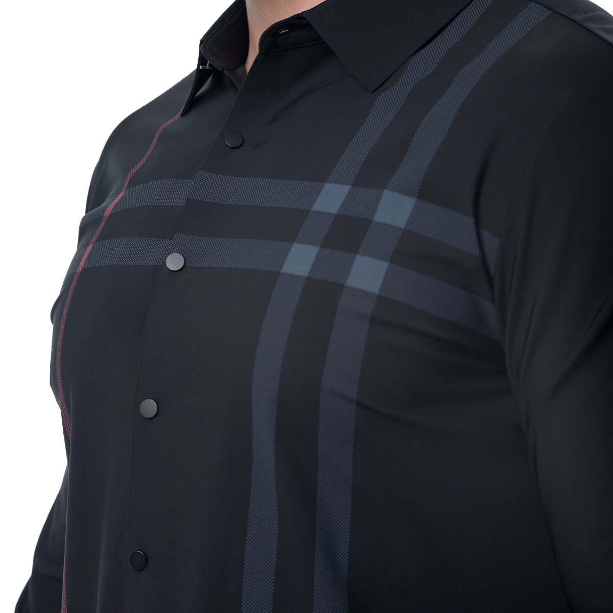 CAMISA MANGA LARGA BLACK MODERNO MJLSL217BLACK