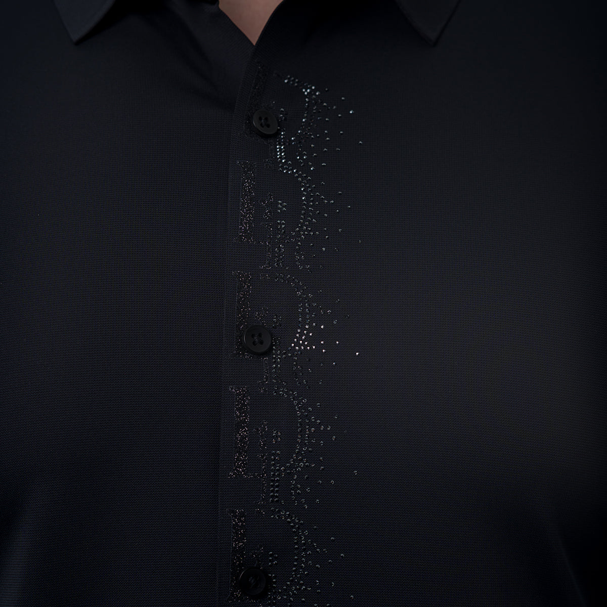 CAMISA MANGA LARGA BLACK MODERNO MJLSF108BLACK