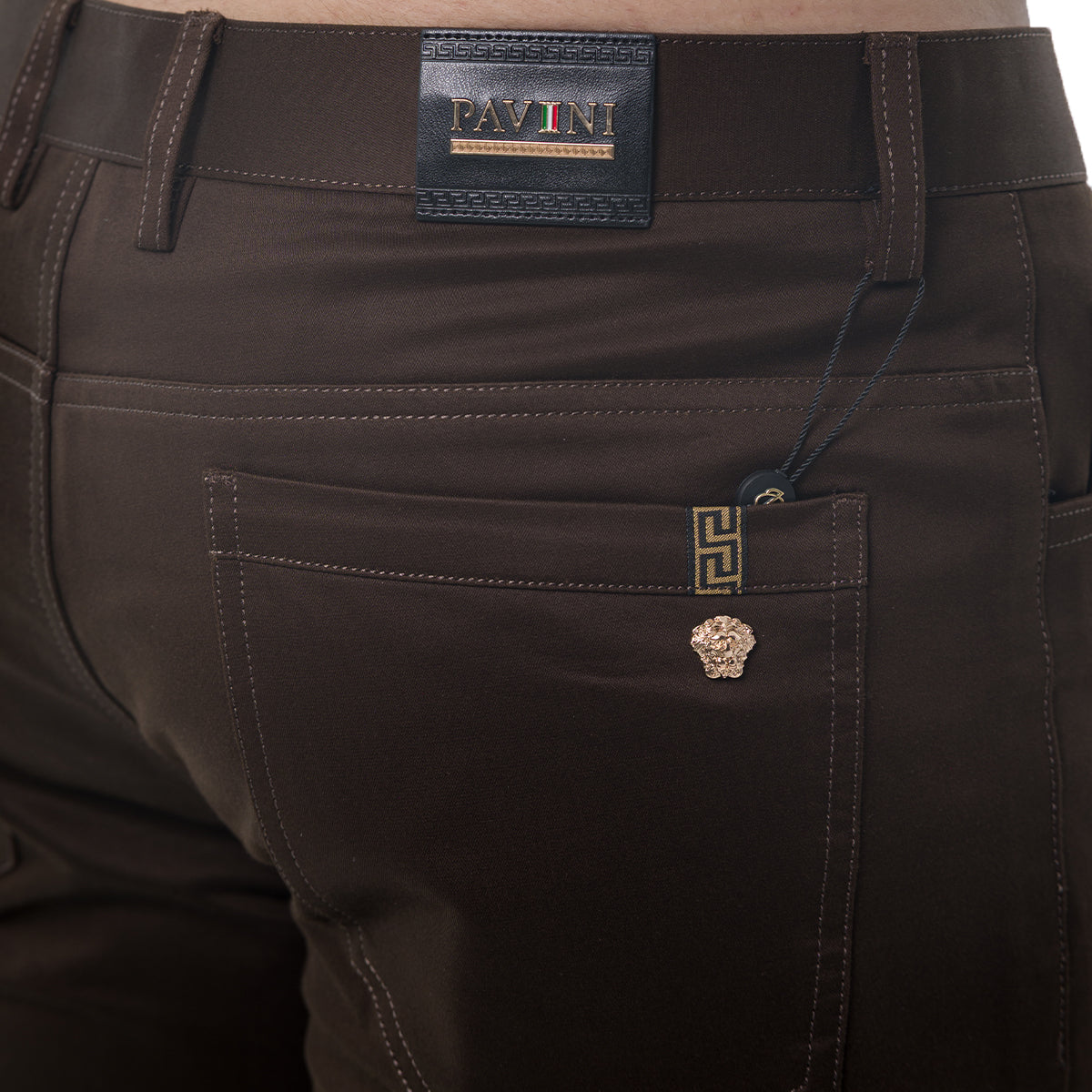 PANTALÓN PAVINI CHOCOLATE P1219CHOCOLATE