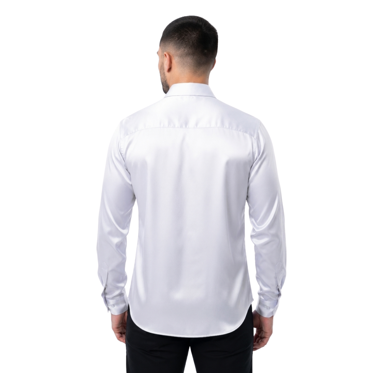 CAMISA MANGA LARGA PAVINI WHITE PVLS081WHITESATIN