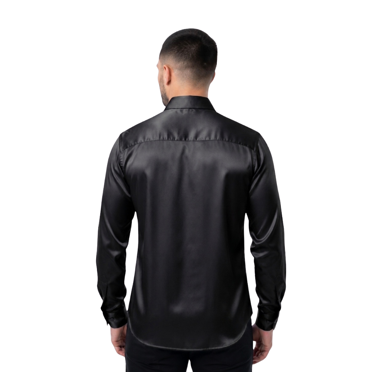 CAMISA MANGA LARGA PAVINI BLACK PVLS081BLACKSATIN