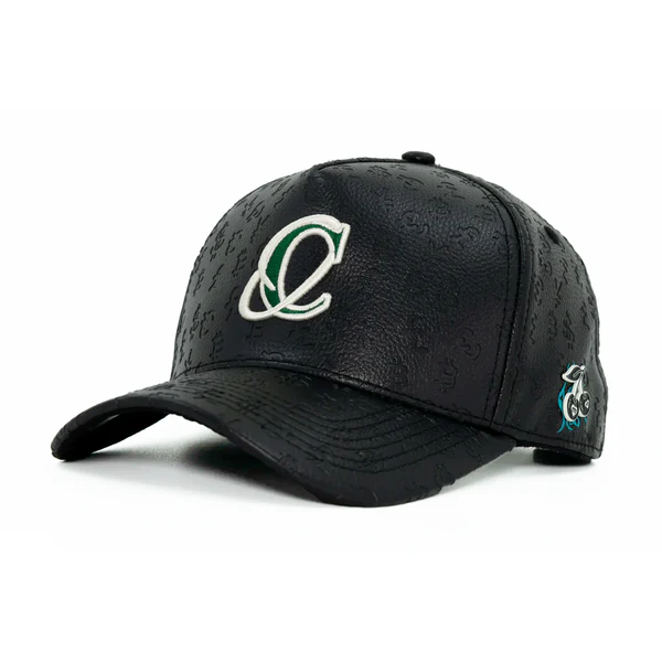 GORRA CASH ONLY BLACK LEATHER NEW LOGO