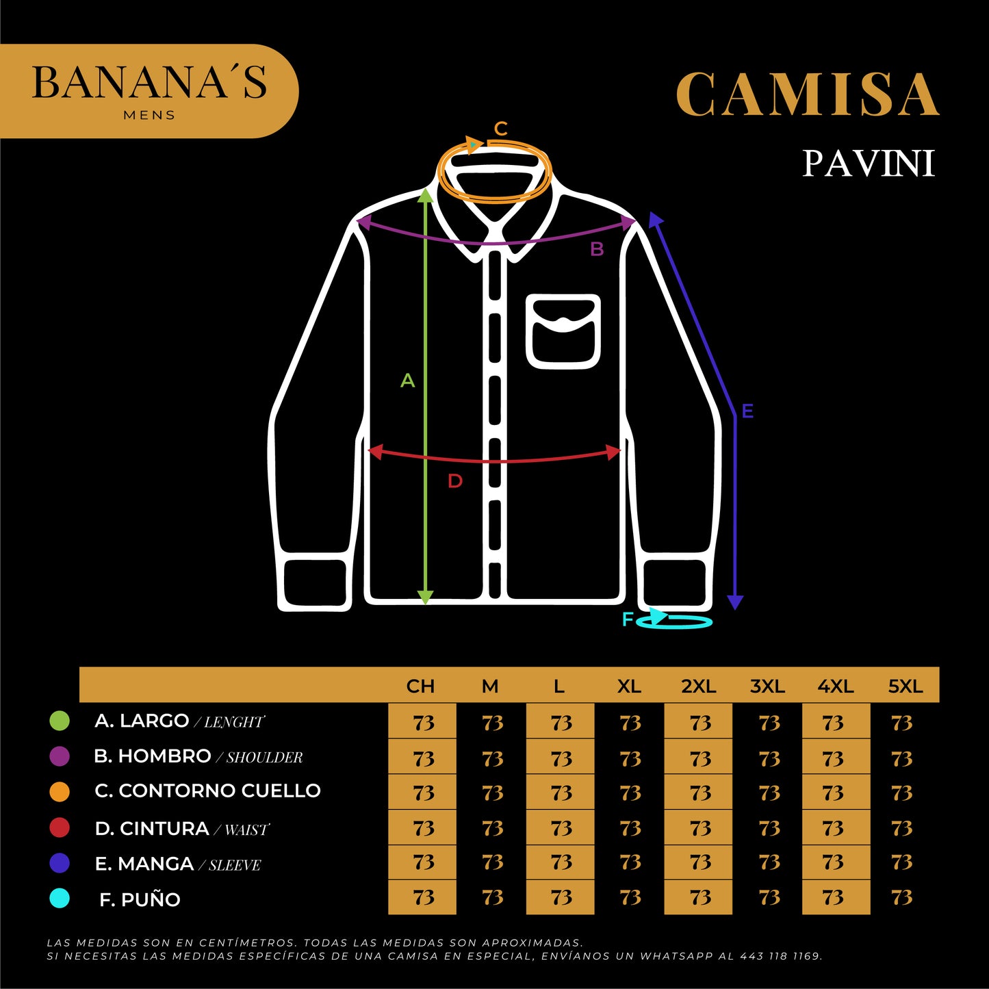 CAMISA MANGA LARGA PAVINI BLACK PVLS5031BLACK