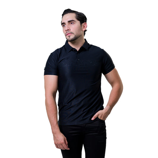 PLAYERA BAROCCO BLACK PS807BLACK