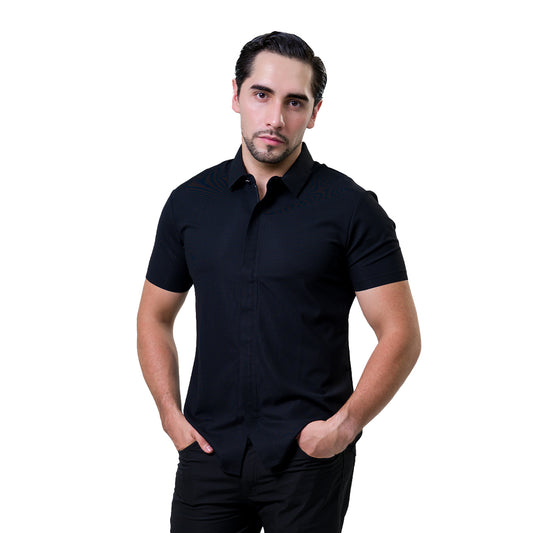 PLAYERA BAROCCO BLACK PS801BLACK