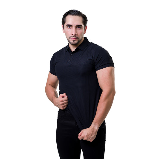 PLAYERA BAROCCO BLACK PS805BLACK