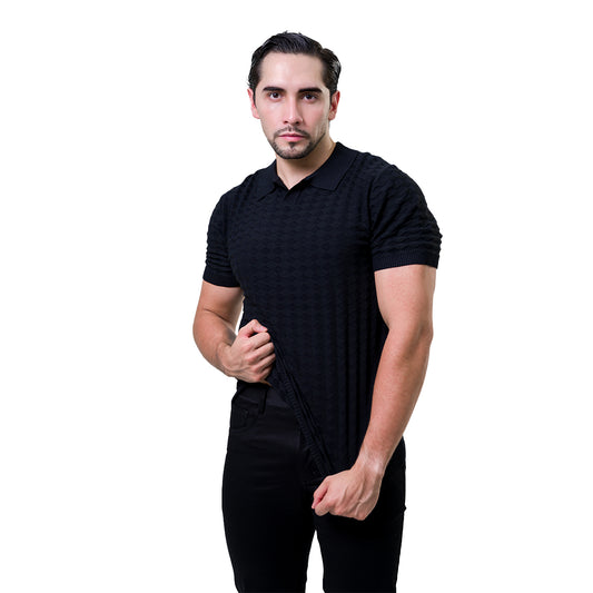 PLAYERA BAROCCO BLACK PSS604BLACK