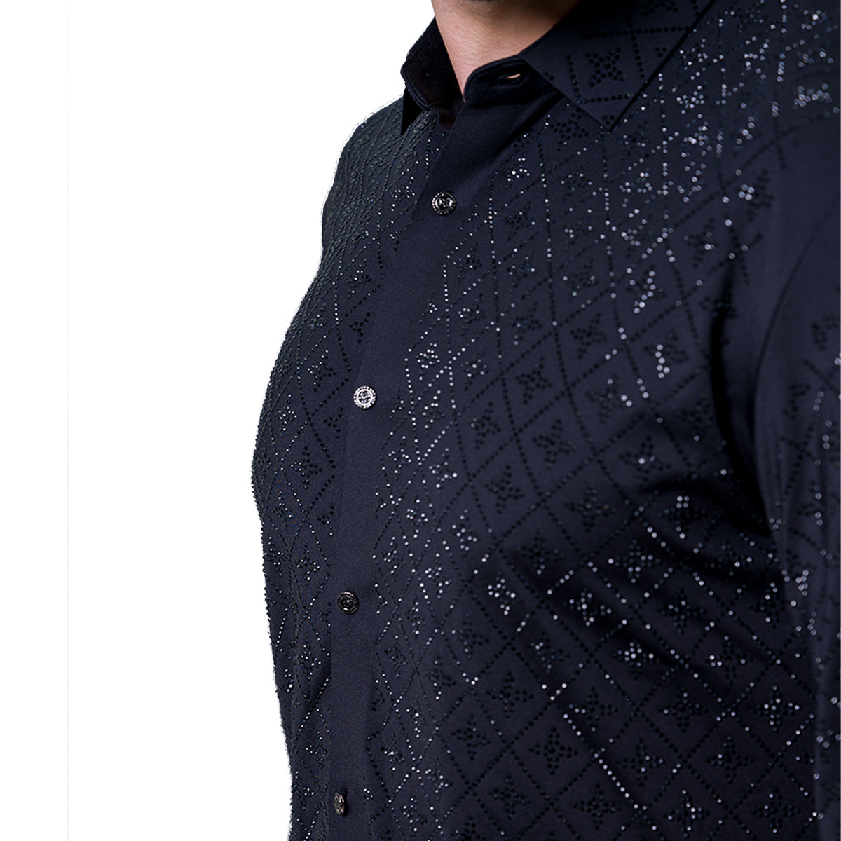 CAMISA MANGA LARGA BAROCCO B552BLACK