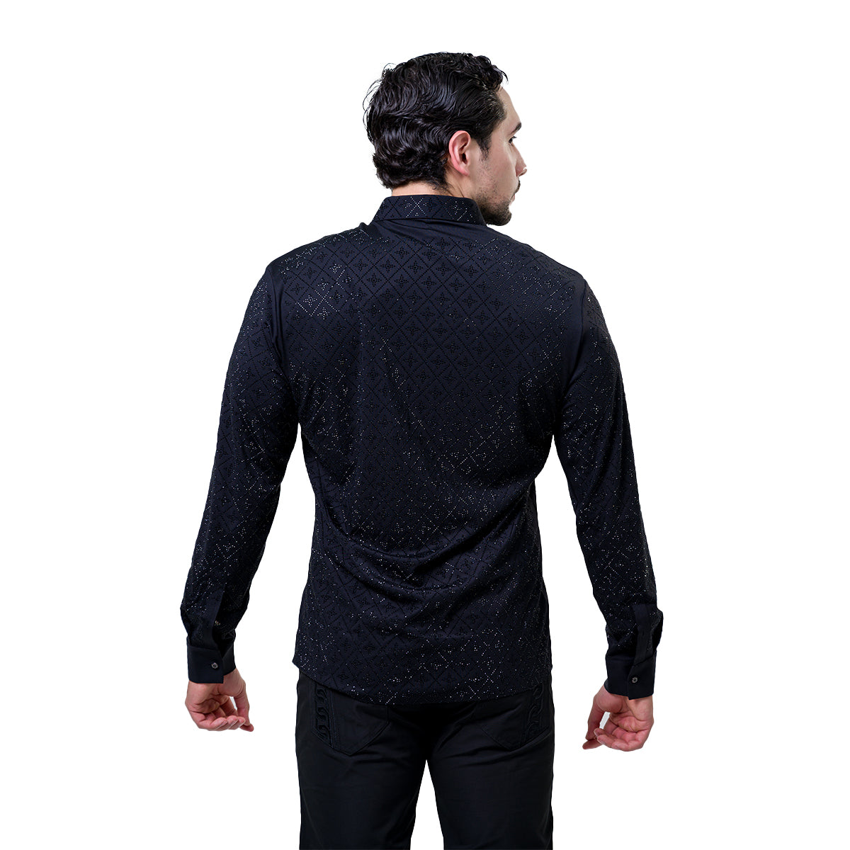 CAMISA MANGA LARGA BAROCCO B552BLACK