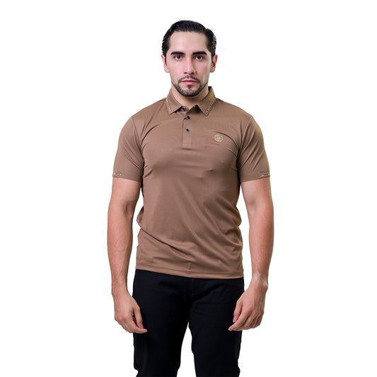 PLAYERA K1JEANS BROWN KP105BROWN