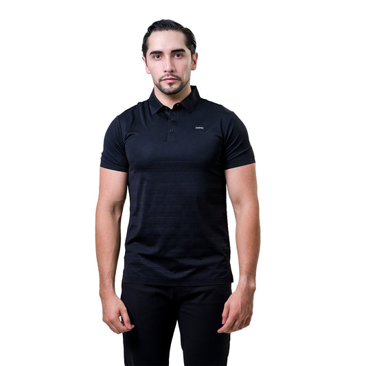 PLAYERA BAROCCO BLACK PS808BLACK