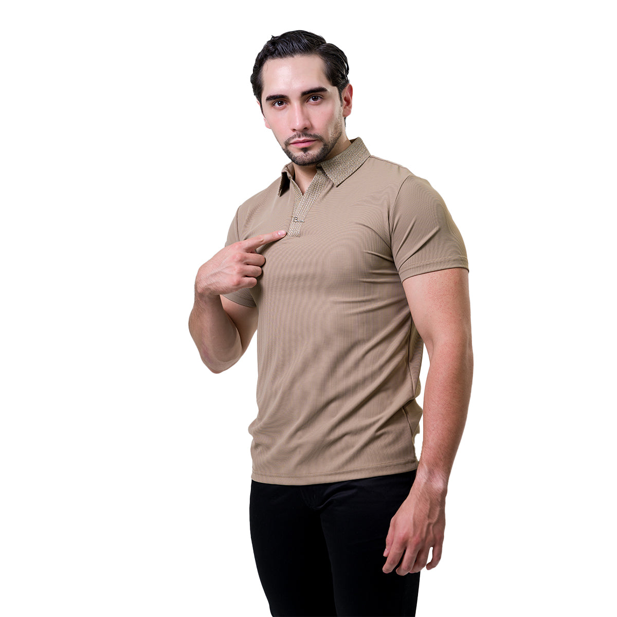 PLAYERA BAROCCO KHAKI PS803KHAKI