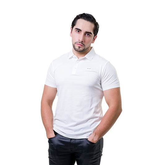 PLAYERA BAROCCO WHITE PS808WHITE