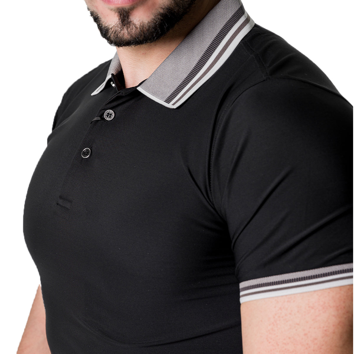 PLAYERA PAVINI BLACK P2292BLACK