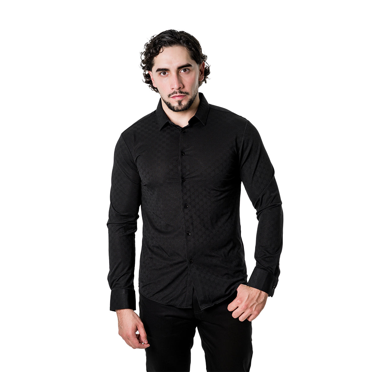 CAMISA PAVINI MANGA LARGA PVLS17907BLACK