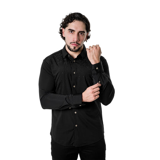 CAMISA PAVINI MANGA LARGA PVLS17001BLACK