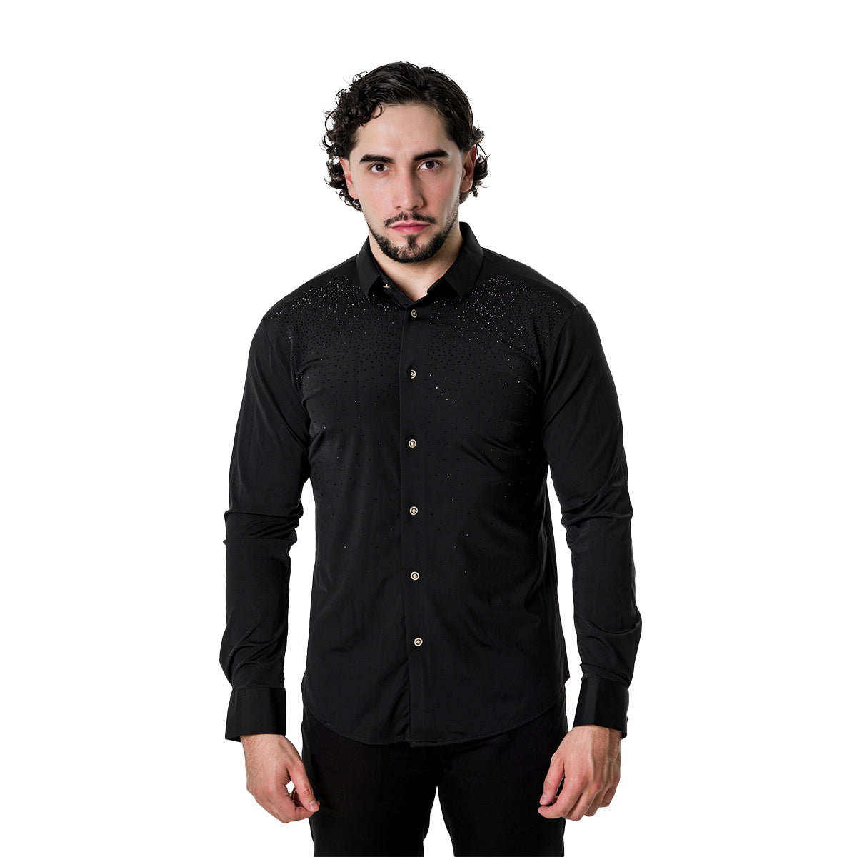 CAMISA PAVINI MANGA LARGA PVLS17001BLACK