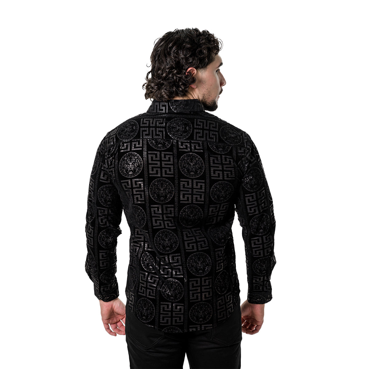 CAMISA PAVINI MANGA LARGA PVLS18109BLACK