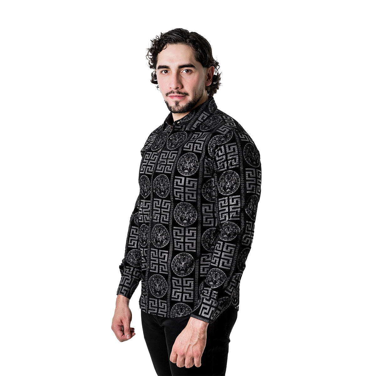 CAMISA PAVINI MANGA LARGA PVLS18108GREY