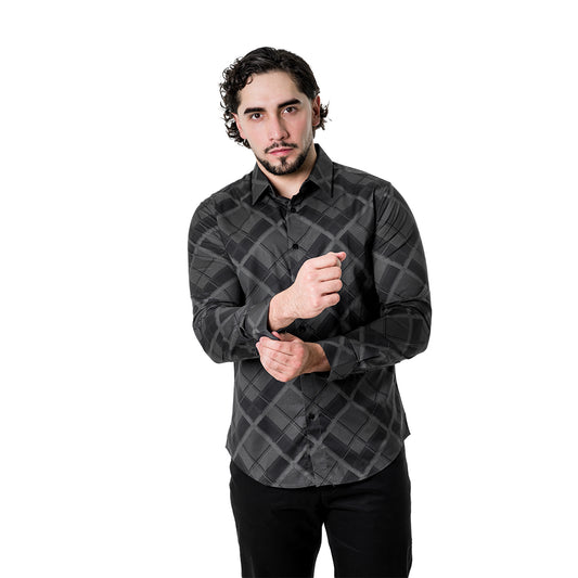 CAMISA PAVINI MANGA LARGA PVLS18305GREY