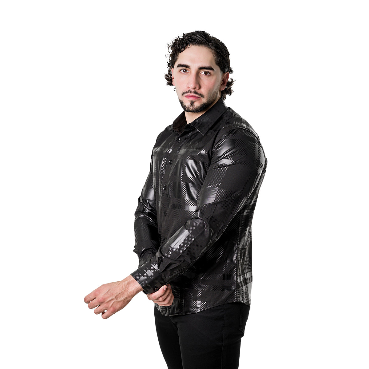 CAMISA PAVINI MANGA LARGA PVLS18210BLACK