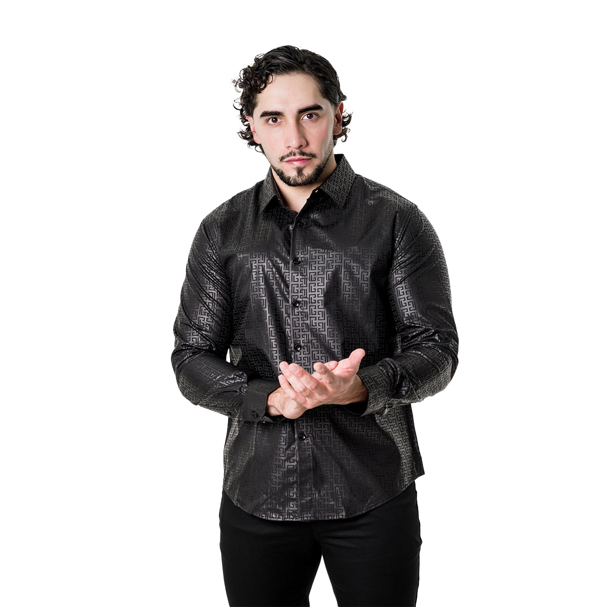 CAMISA PAVINI MANGA LARGA PVLS18204BLACK