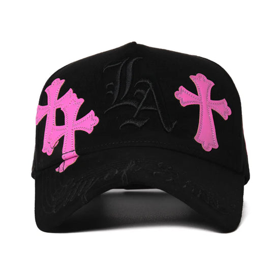 GORRA CASH ONLY THE PINK CROSSES BLACK
