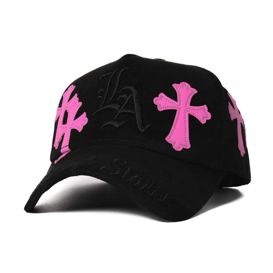 GORRA CASH ONLY THE PINK CROSSES BLACK