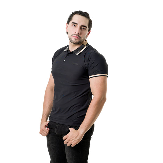 PLAYERA PAVINI BLACK P4015BLACK