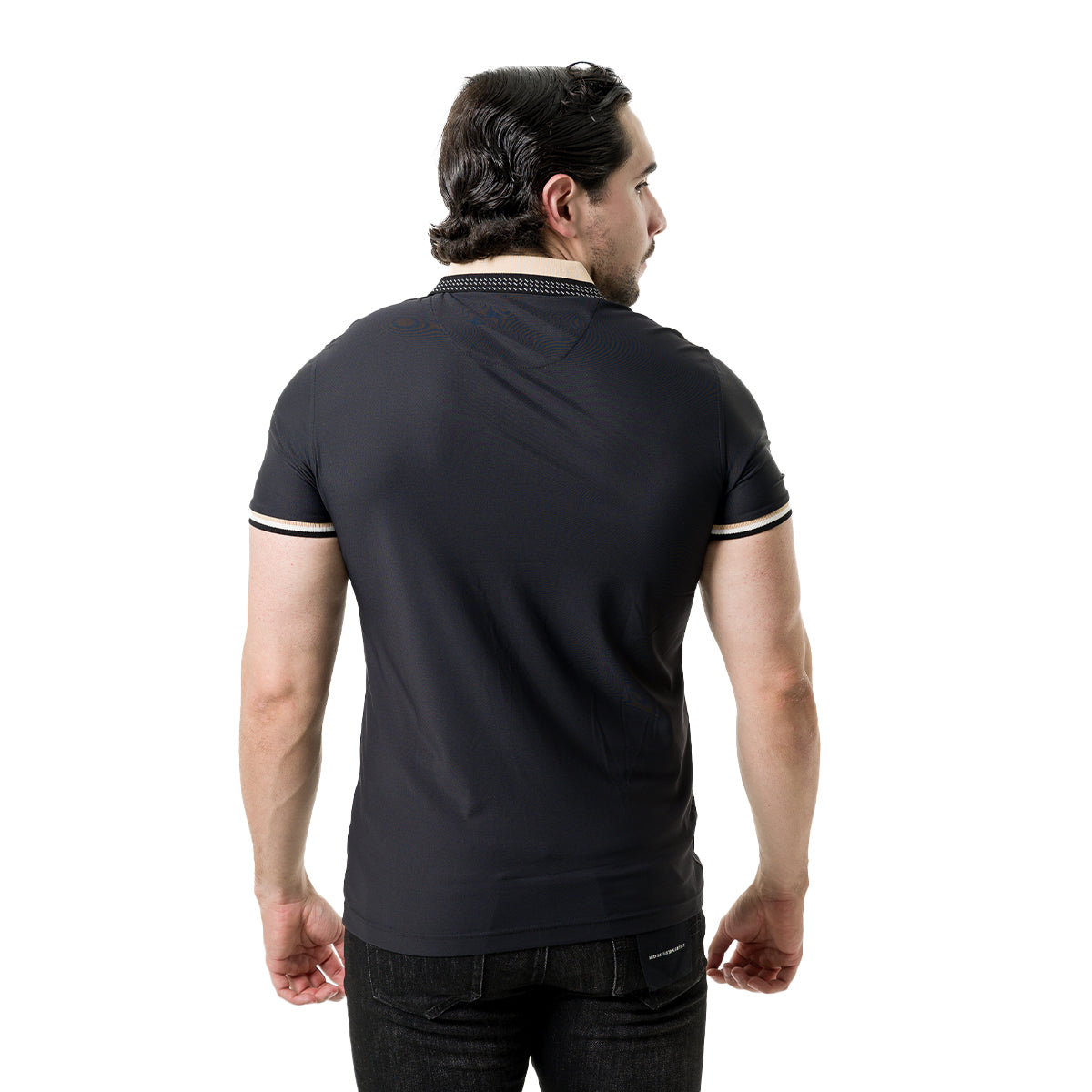 PLAYERA PAVINI BLACK P4015BLACK