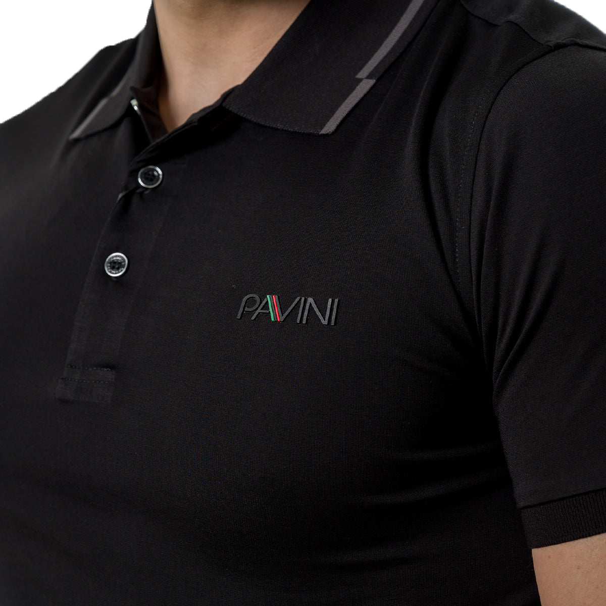 PLAYERA PAVINI BLACK P2249BLACK