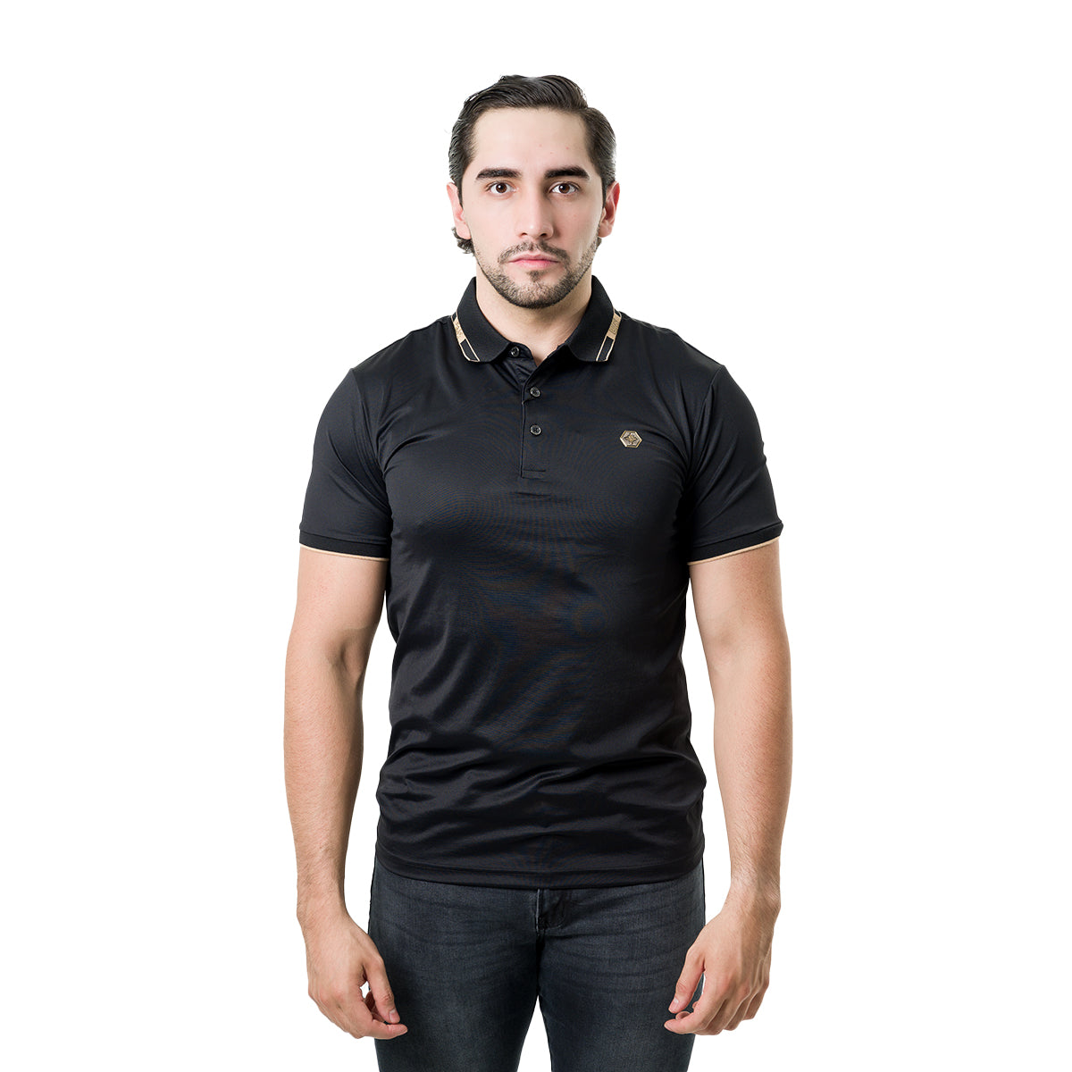 PLAYERA PAVINI BLACK P3302BLACK