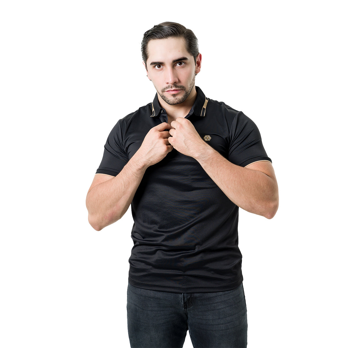 PLAYERA PAVINI BLACK P3302BLACK