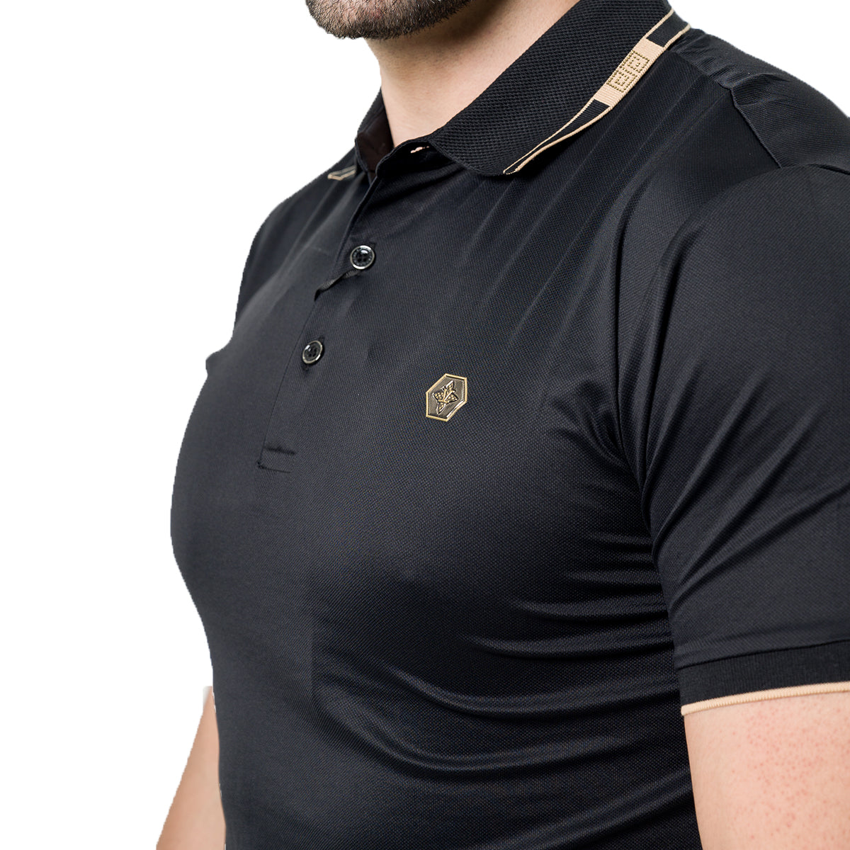 PLAYERA PAVINI BLACK P3302BLACK