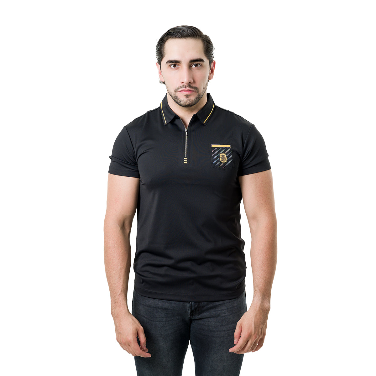 PLAYERA PAVINI BLACK P3124BLACK