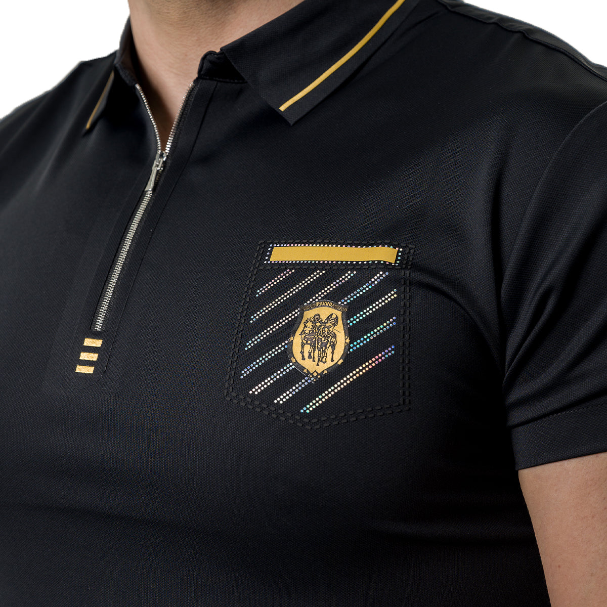 PLAYERA PAVINI BLACK P3124BLACK