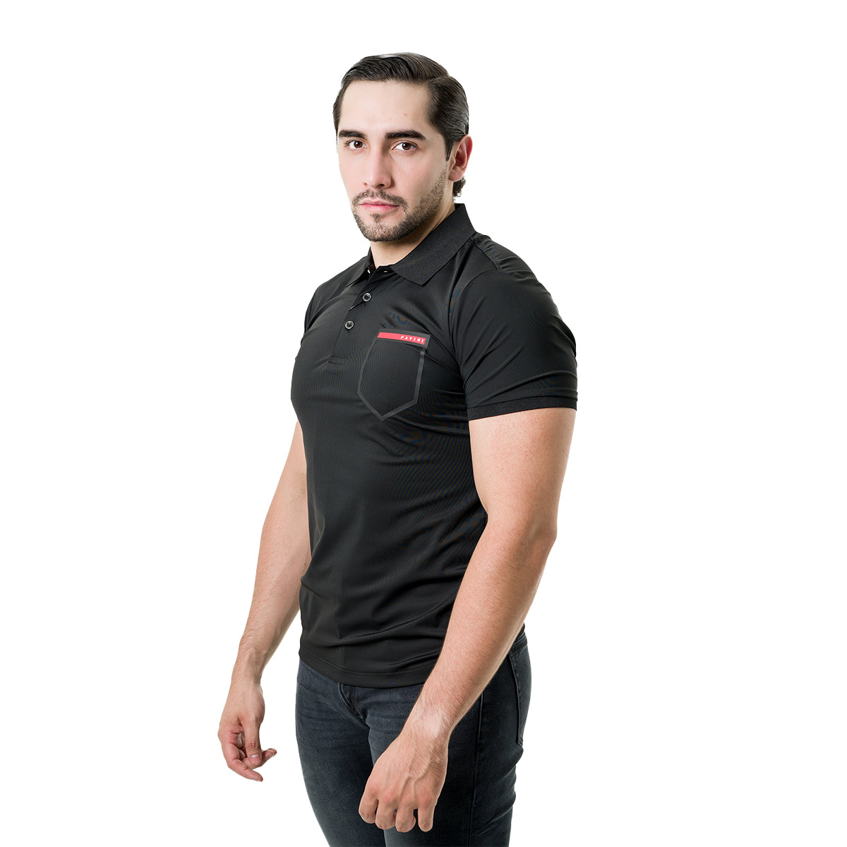 PLAYERA PAVINI BLACK P4006BLACK