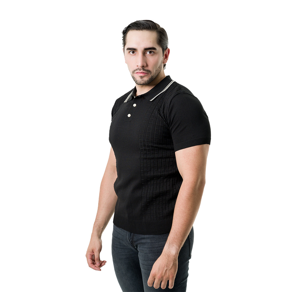 PLAYERA PAVINI BLACK A9207BLACK