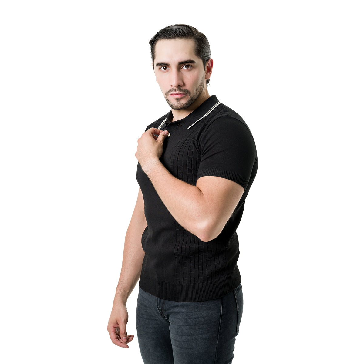 PLAYERA PAVINI BLACK A9207BLACK
