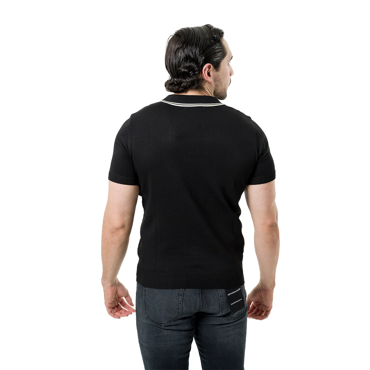 PLAYERA PAVINI BLACK A9207BLACK