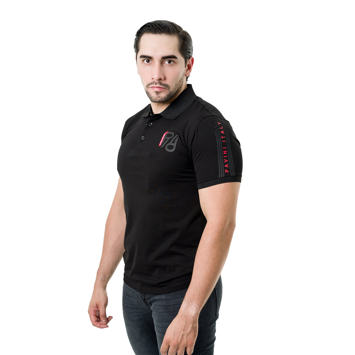 PLAYERA PAVINI BLACK P3376BLACK