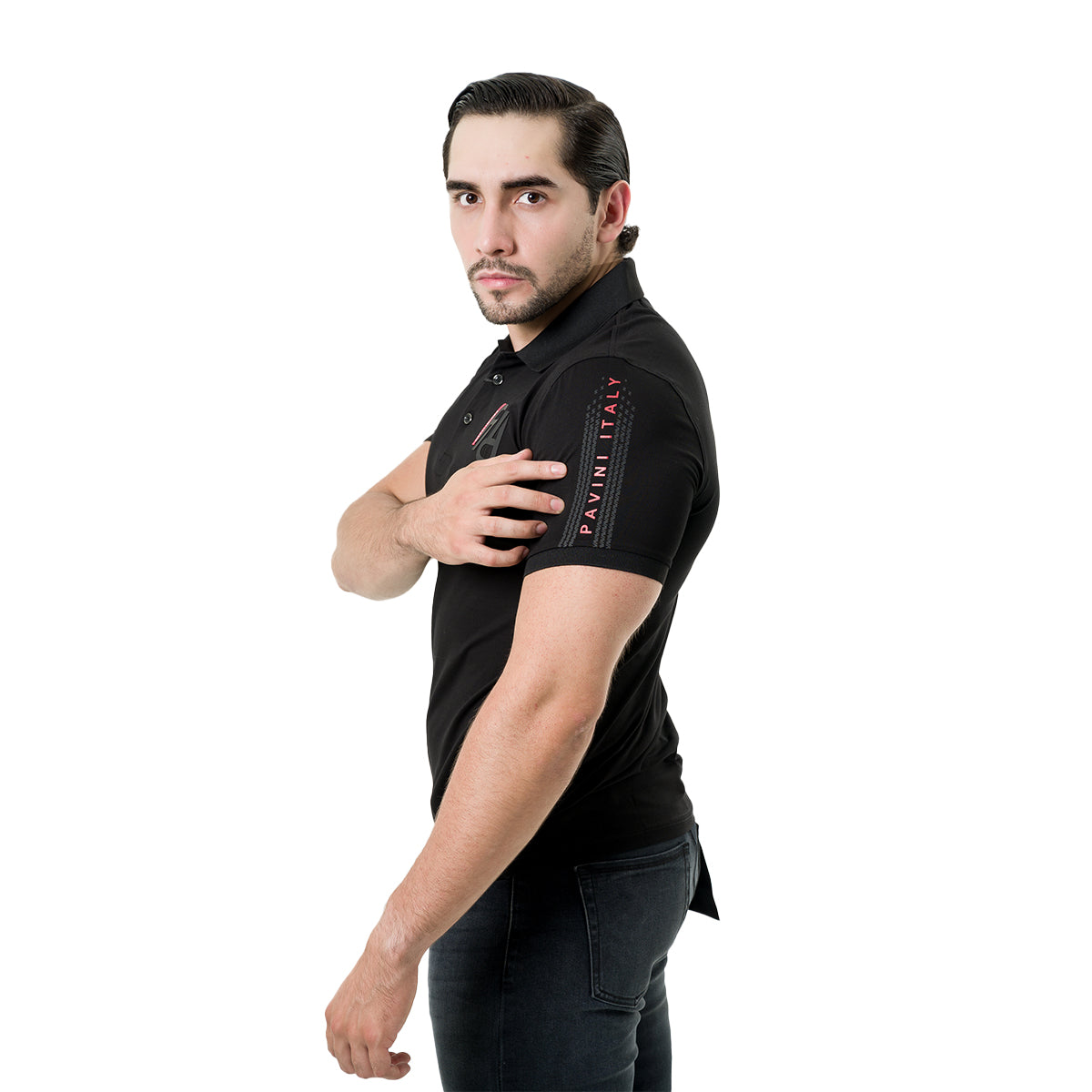 PLAYERA PAVINI BLACK P3376BLACK