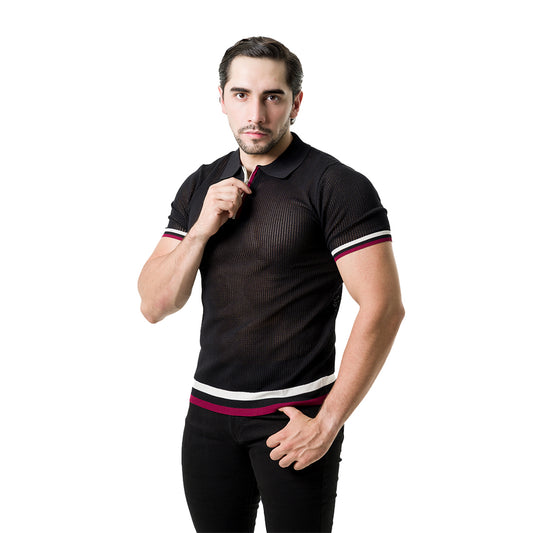 PLAYERA PAVINI BLACK G5165BLACK