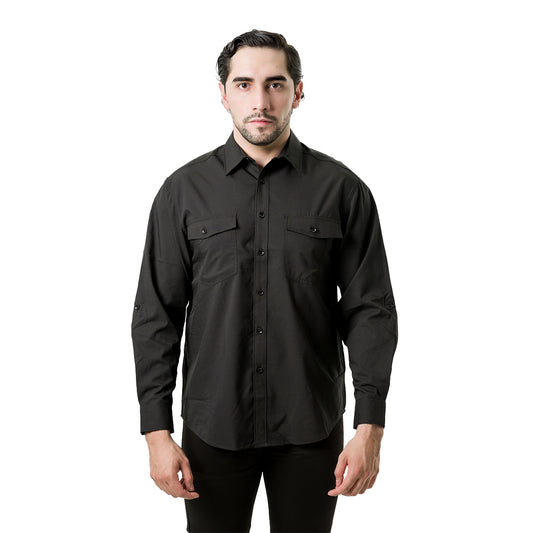 CAMISA MANGA LARGA PAVINI PVLS175BLACK
