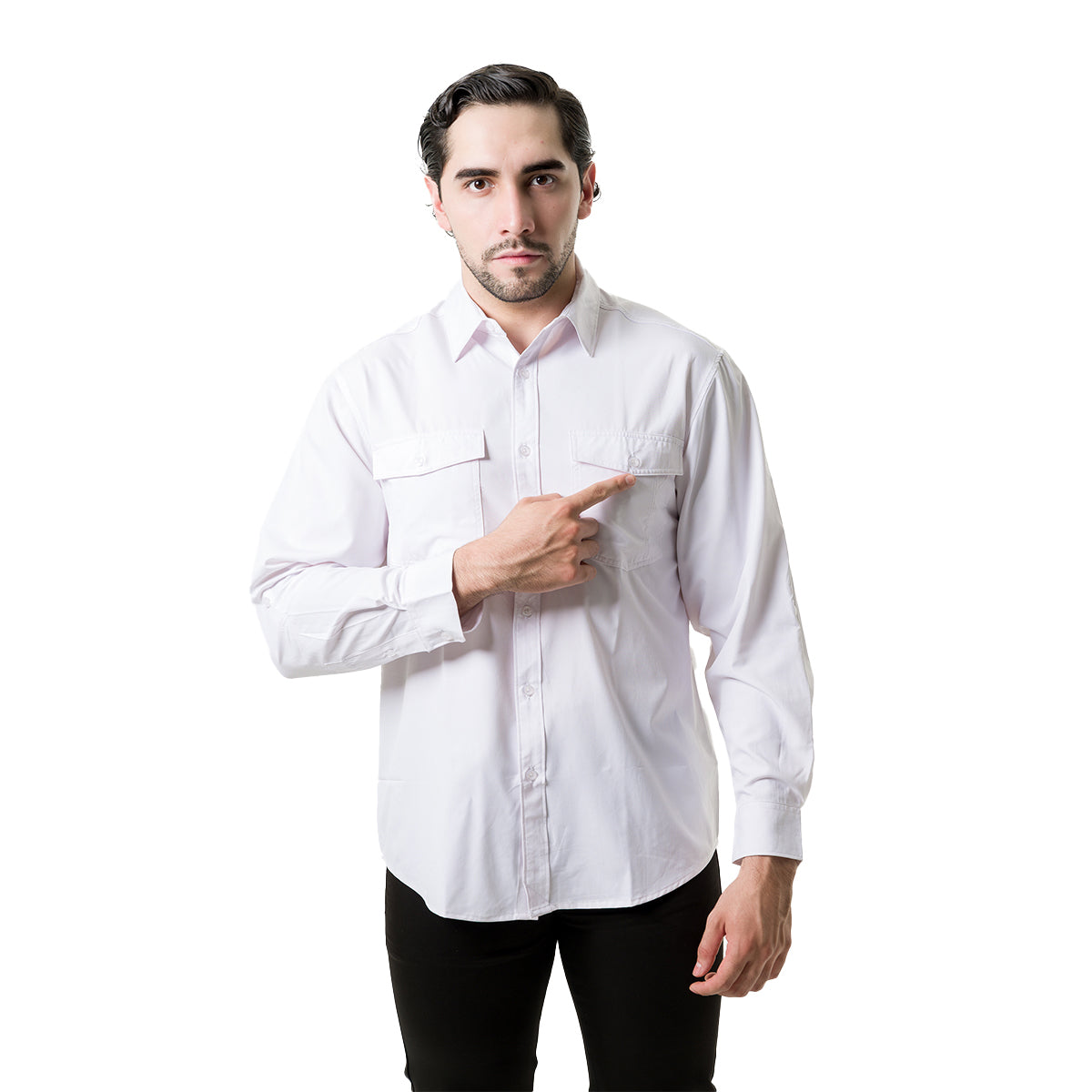 CAMISA MANGA LARGA PAVINI PVLS175WHITE