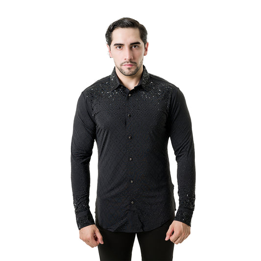 CAMISA MANGA LARGA BARABAS 5BR20BLACKBLACK