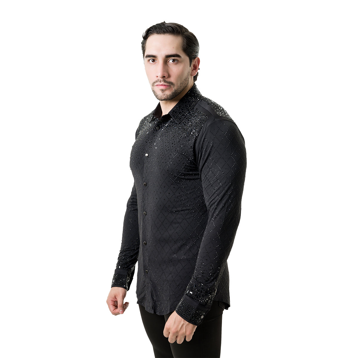 CAMISA MANGA LARGA BARABAS 5BR20BLACKBLACK