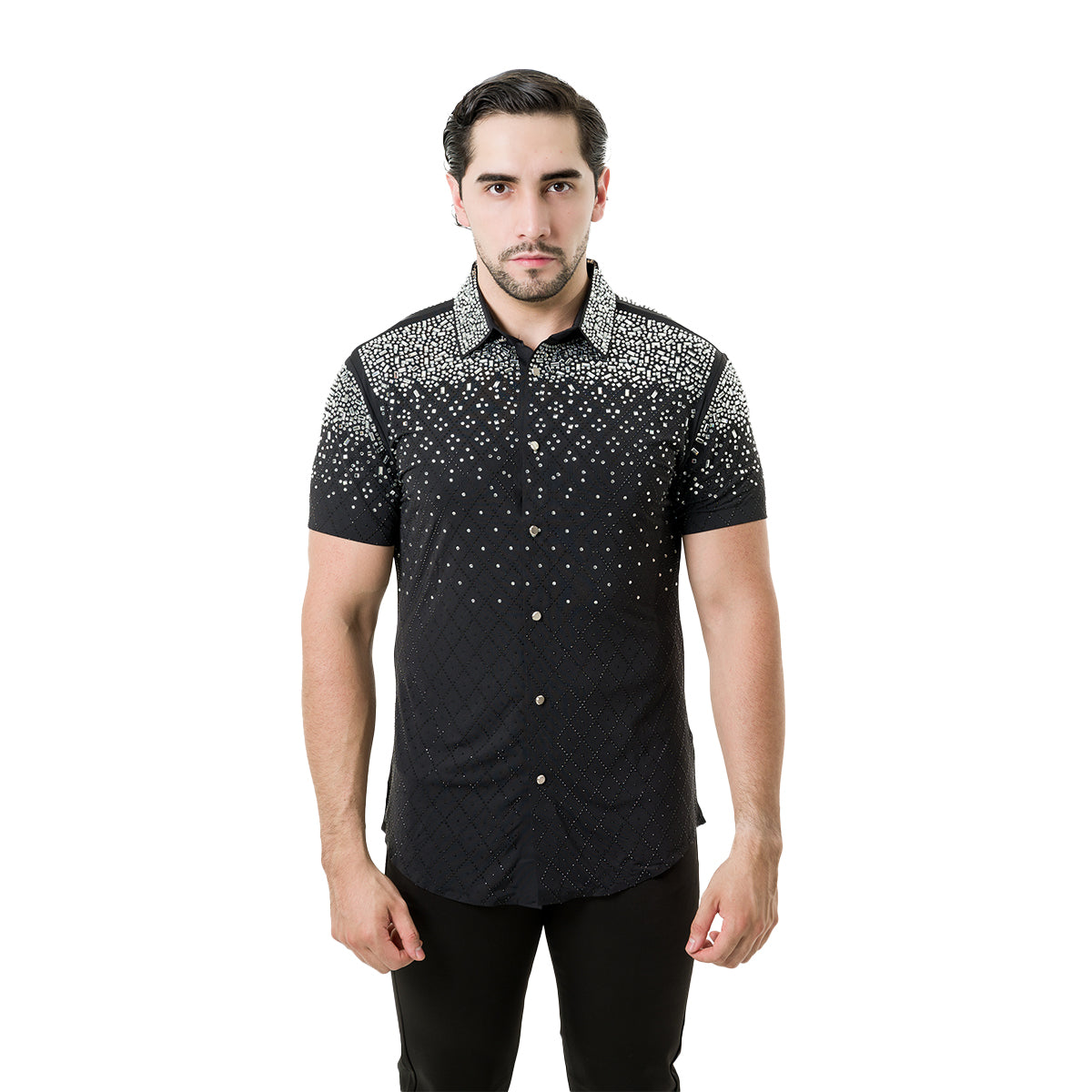 CAMISA MANGA CORTA BARABAS 5SST20BLACKSILVER